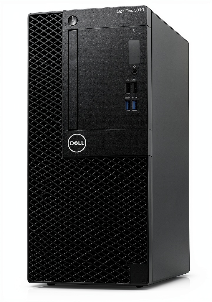 Dell Optiplex 3070 Tower desktop setup in a modern office