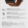 Modern Leather Apple Watch Strap Brown Black Lugs Horween-14