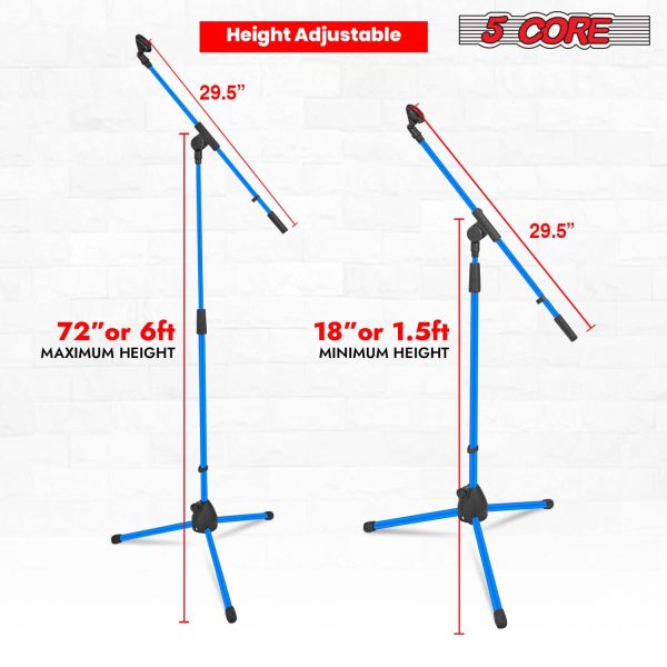 Pavo Height Adjustable Tripod Boom Mic Stand Metal Studio-4