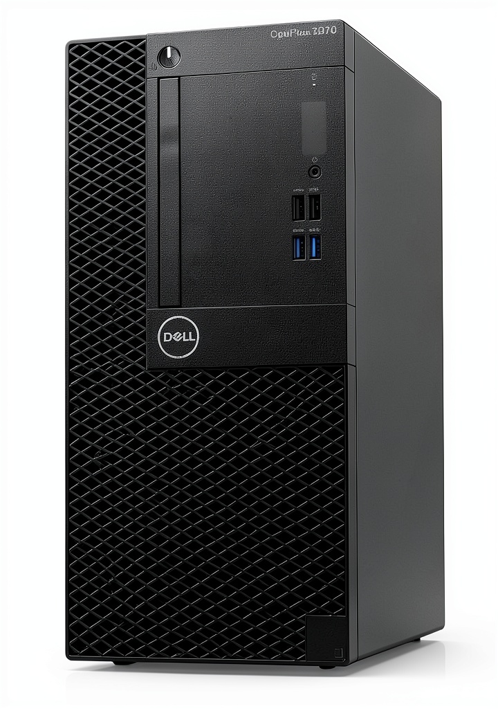 Dell Optiplex 3070 Tower desktop on an office desk