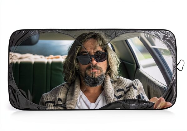 Big Lebowski Sunshade Car Visor UV Protection Foldable-0