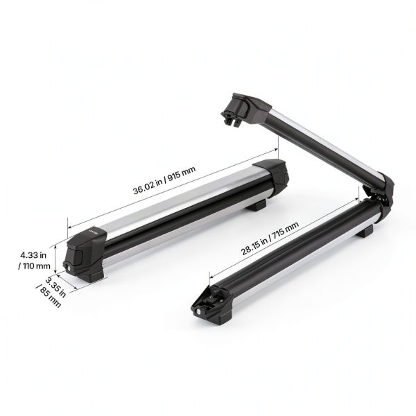 Pavo Ski Snowboard Roof Rack Large Capacity Anti-Theft Lock-7
