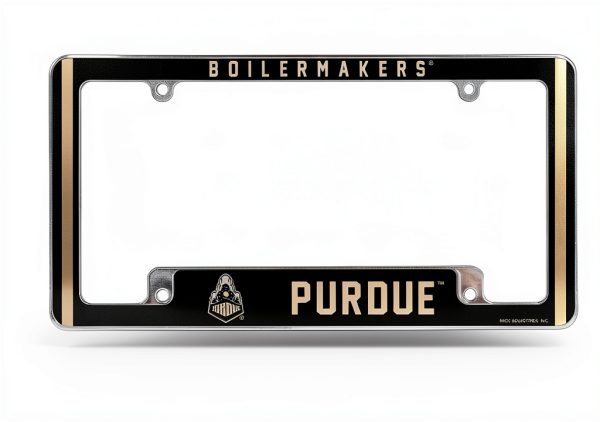 Team License Plate Frame Bold Design All Corner View-1
