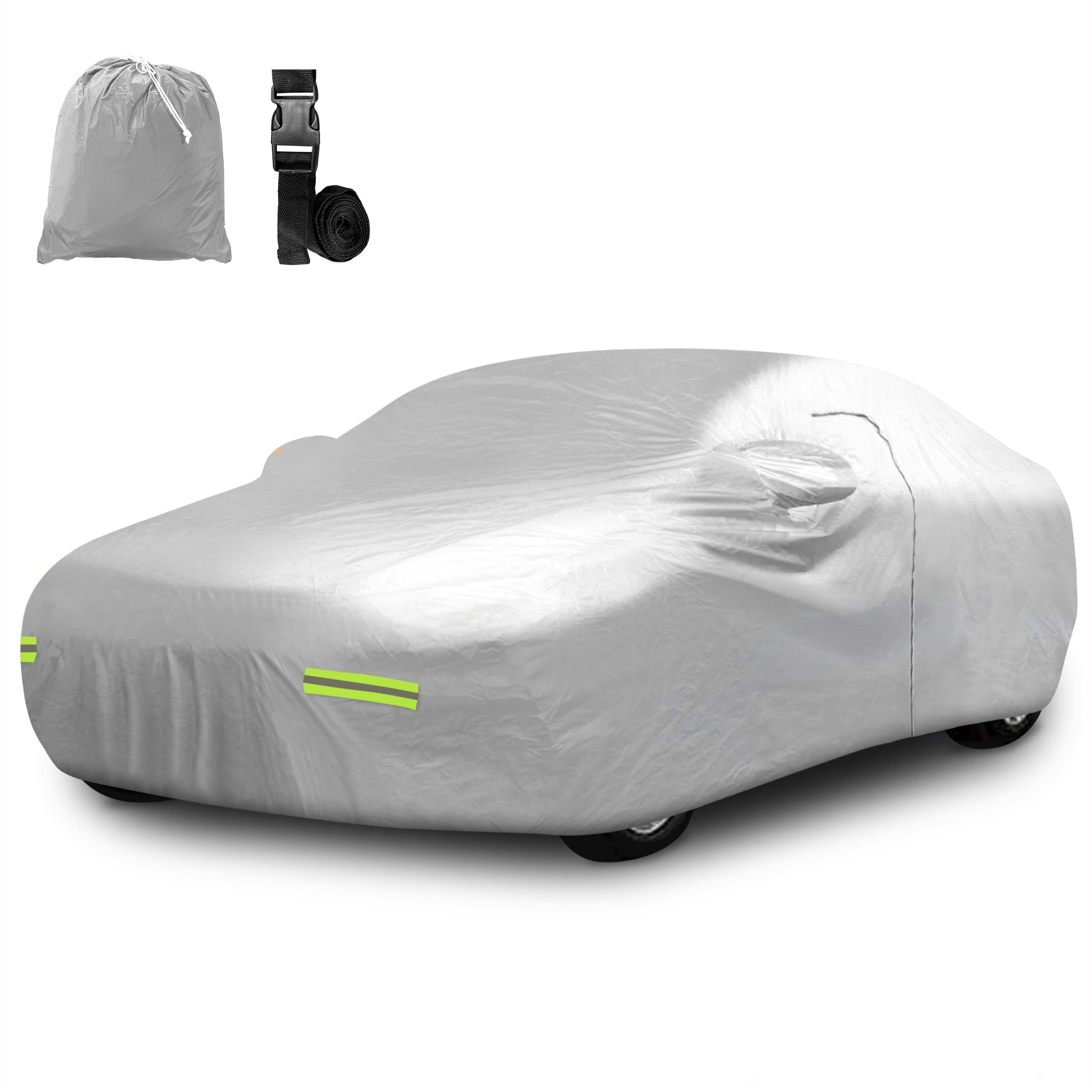Mockins Car Cover installed on a vehicle in a garage