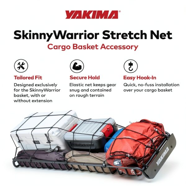 YAKIMA Cargo Basket Stretch Net Secure Fit Adventure Gear-1